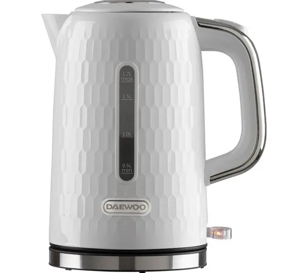 Image of Daewoo SDA2600GE Jug Kettle - White 5024996959017