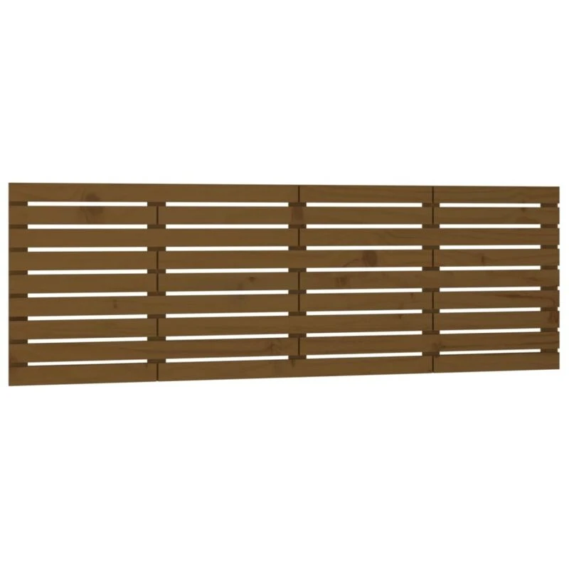 Image of VIDAXL Wall Headboard Honey Brown 166x3x63cm Solid Wood Pine Vidaxl 824751