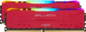 Image of Crucial Ballistix RGB Red 16GB 3200MHz DDR4 RAM