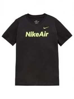 Image of Nike Sportswear Air Older Boys T-Shirt - Black