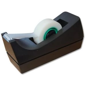 Image of 5 Star Office Tape Dispenser Desktop Roll Capacity 19mm Width 33m Length Black