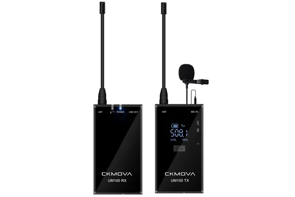 Image of Maplin Maplin CKMOVA UM100 UHF Wireless Microphone Kit with 1x Transmitter & 1x Receiver 696PAM