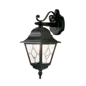 Image of Elstead Lighting Norfolk 1 Light Down Wall Lantern - Black