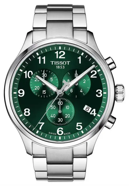 Image of Tissot T1166171109200 Chrono XL Classic (45mm) Green Dial / Watch