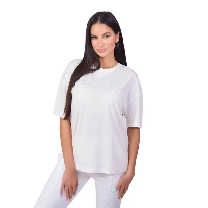 Image of Project X Paris Basic loose logo t-shirt For Her Project X Paris Blanc Female XS