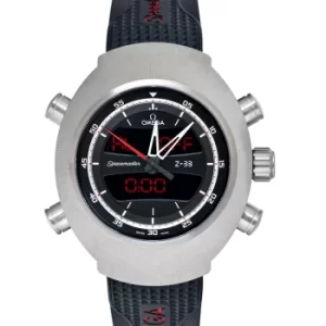 Image of Speedmaster Spacemaster Z-33 Chronograph 43x53mm Quartz Black Dial Titanium Mens Watch