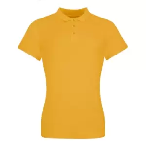 Image of AWDis Just Polos Womens/Ladies The 100 Girlie Polo Shirt (S) (Mustard)