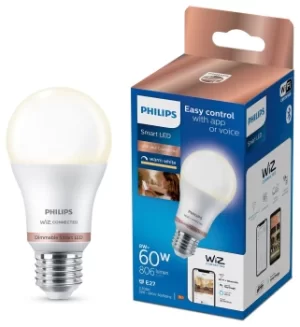 Image of Philips WiZ E27 White Smart LED WiFi Bulb