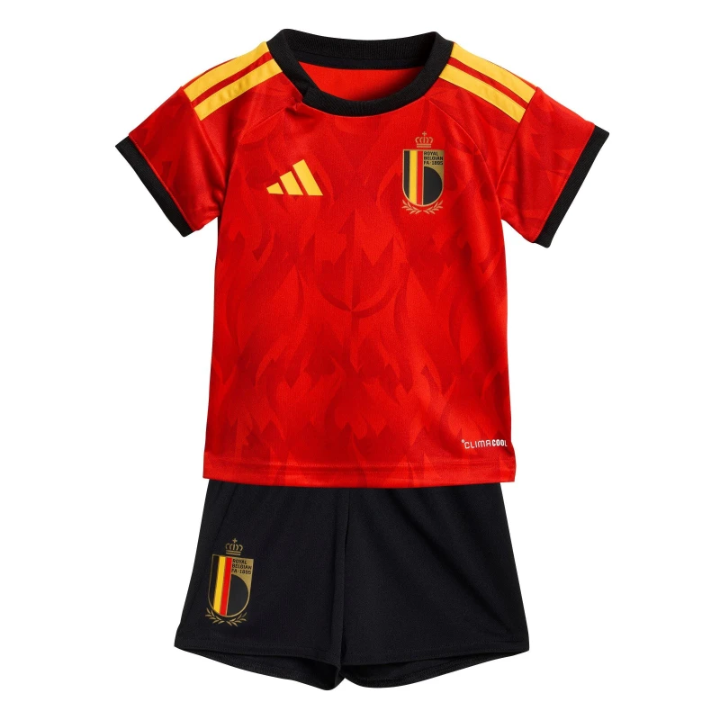 Image of adidas Belgium Home Babykit World Cup 2026 Babies Red/Gold male 3-6 Months