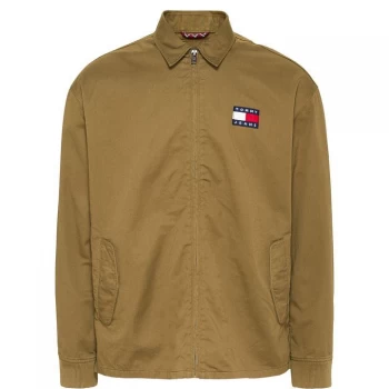 Image of Tommy Jeans Cotton Jacket - Olive