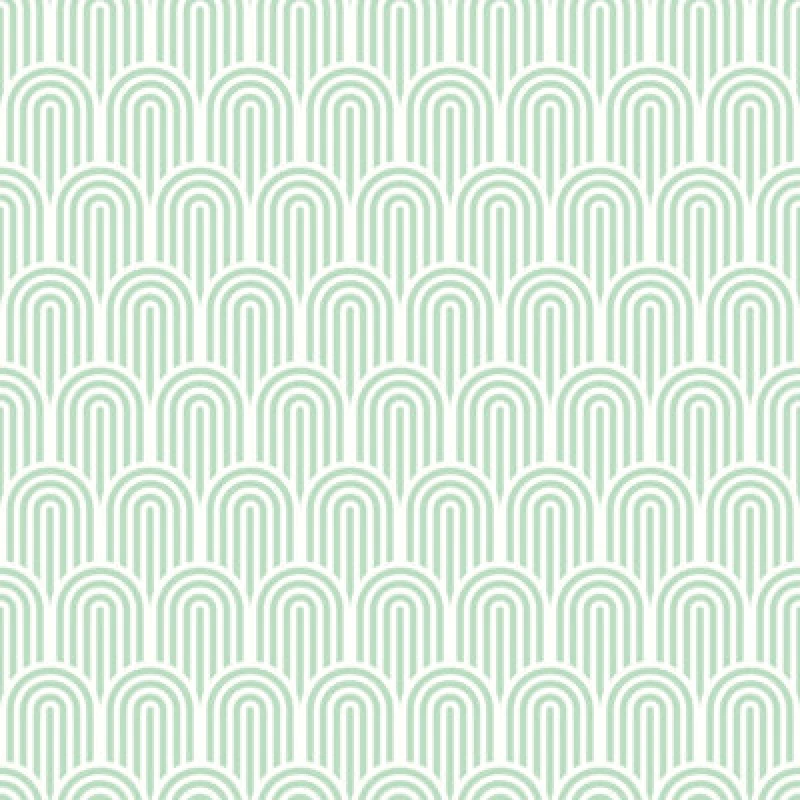 Image of Hoopla Walls Retro Arch Matt Wallpaper Mint