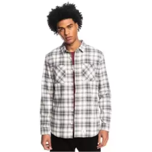 Image of Quiksilver Check Shirt Mens - Beige