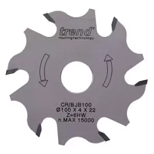 Image of Trend CRAFTPRO Biscuit Jointer Blade 100mm 3.4mm 22mm