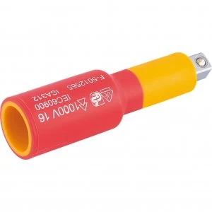 Image of Draper 1/4" Drive VDE Fully Insulated Socket Extension Bar 1/4" 50mm