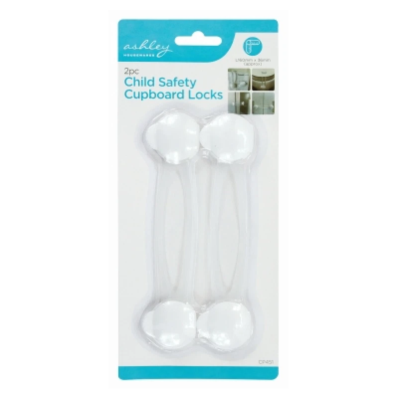 Image of Ashley 2Pc Child Safety Cupboard Locks 52333AWUK