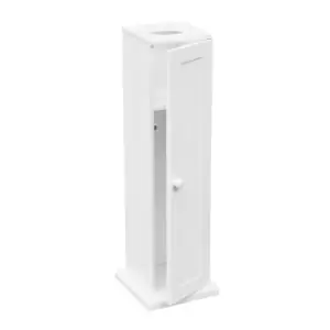 Image of Premier Housewares Toilet Paper Cabinet - White Wood