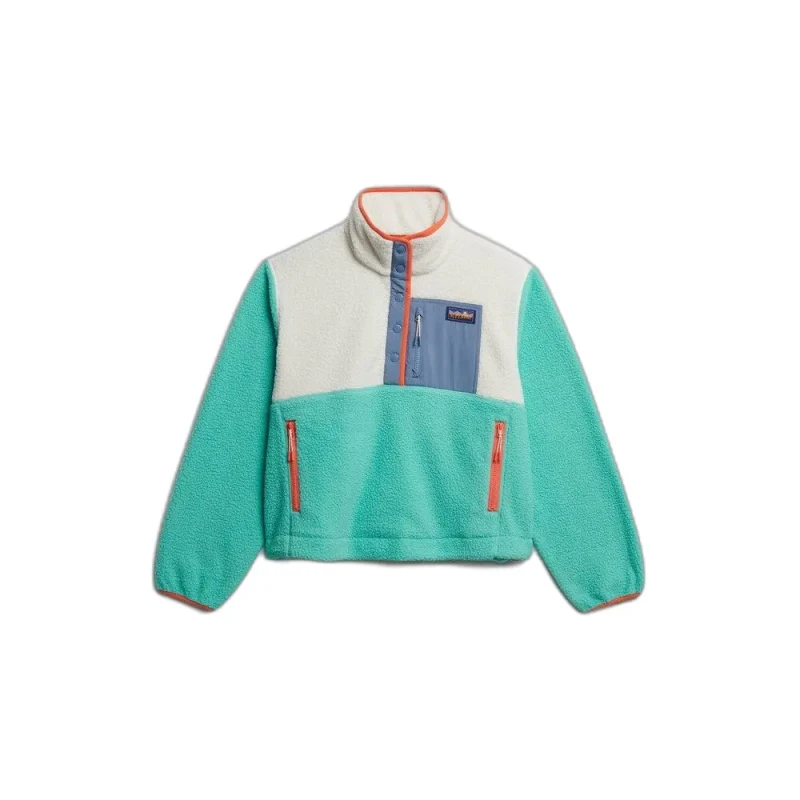 Image of Superdry Womens fleece Superdry Colour Block Vert Female L