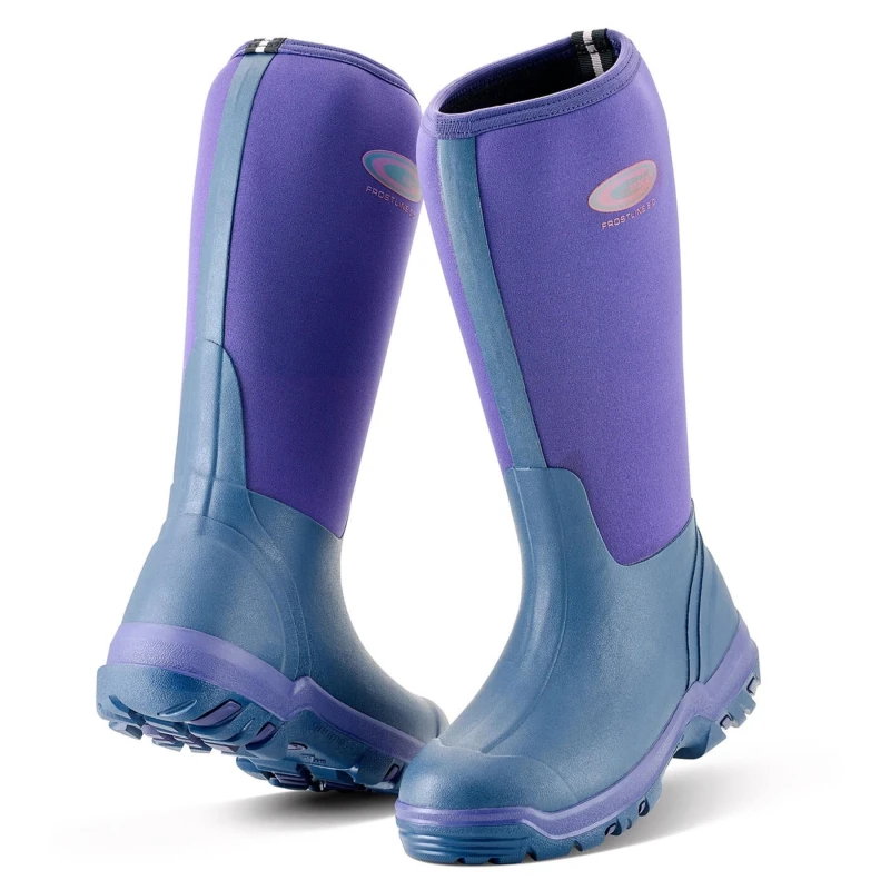 Image of Grubs Boots Womens Frostline 5.0 Classic Insulated Wellington Boots in Violet Size: 7 Violet Female 7