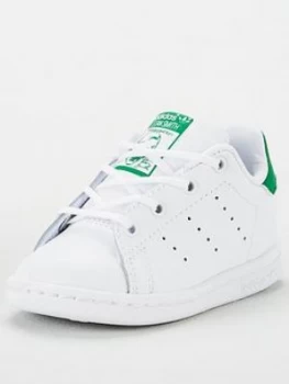 Image of Adidas Originals Stan Smith Infant Trainers - White/Green