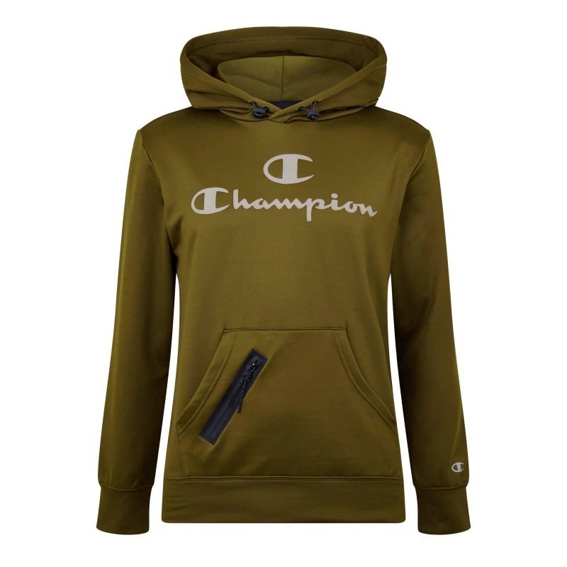 Image of Champion Pf Poly OTH Hoodie - Green Green S