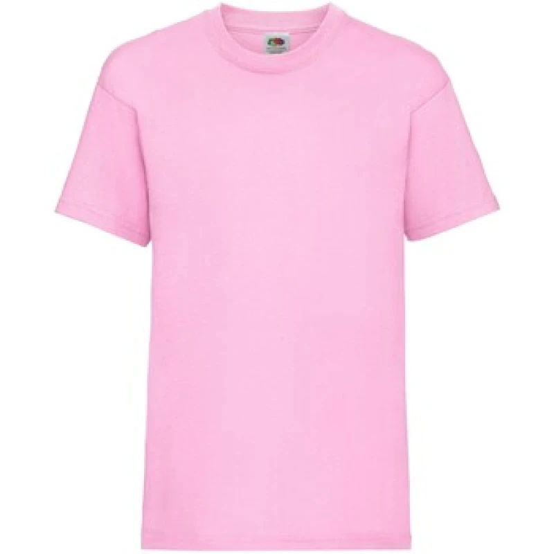 Image of Fruit of the Loom Value T-Shirt in Light Pink Size: 12-13 Years Light Pink Unisex 12-13 Years
