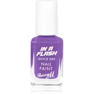 Image of Barry M IN A FLASH Quick - Drying Nail Polish Shade Patient Purple 10 ml