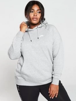 Image of Nike NSW Essential OTH Hoodie (Curve) - Dark Grey Heather, Size 22-24=2X, Women
