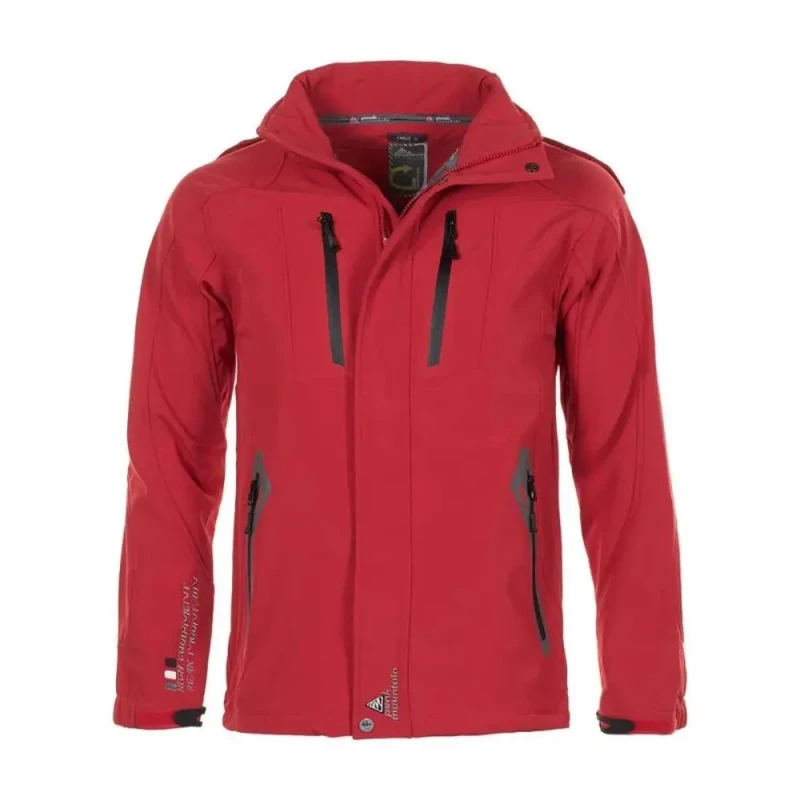 Image of Peak Mountain Children's softshell jacket Peak Mountain Ecilo Rouge Male 12 ans ECILO/10-16/BG-ROUGE