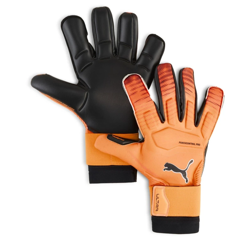 Image of Puma PUMA ULTRA Ultimate Hybrid Adults Goalkeeper Gloves Orange/Black male 7
