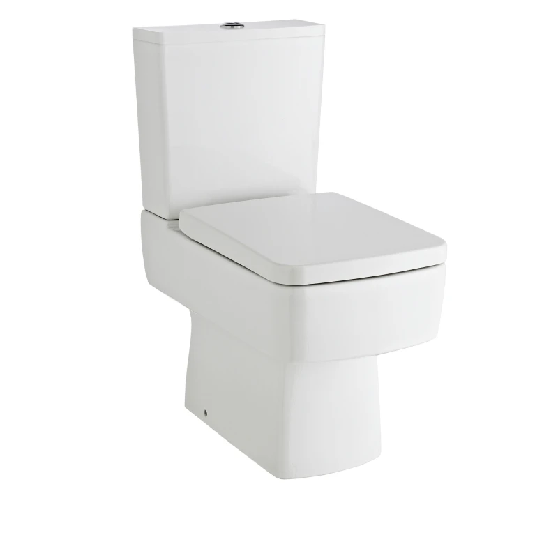 Image of Balterley Compact Semi Flush to Wall Pan and Cistern WC Toilet (No Seat), 800x355mm White