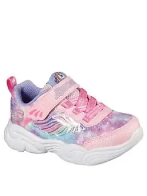 Image of Skechers SKECHERS UNICORN STORM TODDLER GIRLS TRAINERS, Pink, Size 7 Younger