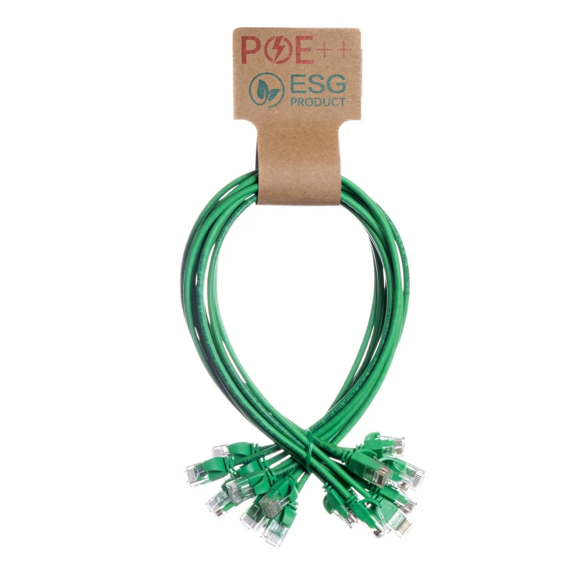 Image of Cablenet 0.25m Cat6 RJ45 Green U/UTP LSOH 30AWG Slim Snagless Booted P