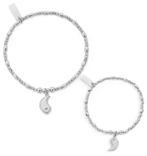 Image of ChloBo PSBSETAC3252 Personalised We Go Together Set Of 2 Jewellery