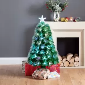 Image of Robert Dyas 3ft Firework Fibre Optic Christmas Tree with Star