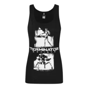 Image of Terminator Womens/Ladies Genisys Graffiti Sleeveless Vest (M) (Black)