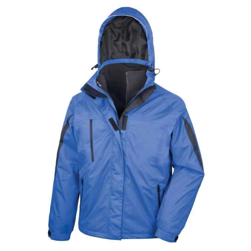 Image of Result Result Men Journey 3 in 1 Soft Shell Jacket in Bright Blue Size: Small Bright Blue S Male 5063527675859