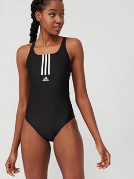 Image of Adidas Sh3.Ro Mid 3 Stripe Swimsuit - Black
