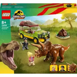 Image of LEGO Jurassic Park Triceratops Research with Car Toy (76959)