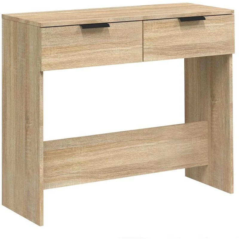 Image of Vidaxl Console Table Sonoma Oak 90X36X75cm Engineered Wood, Brown 811334