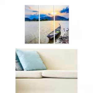 Image of MDF261516 Multicolor Decorative MDF Painting (3 Pieces)