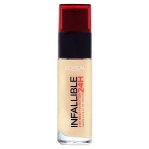 Image of LOreal Paris 24H Infallible Foundation 120 Vanilla 30ml Nude