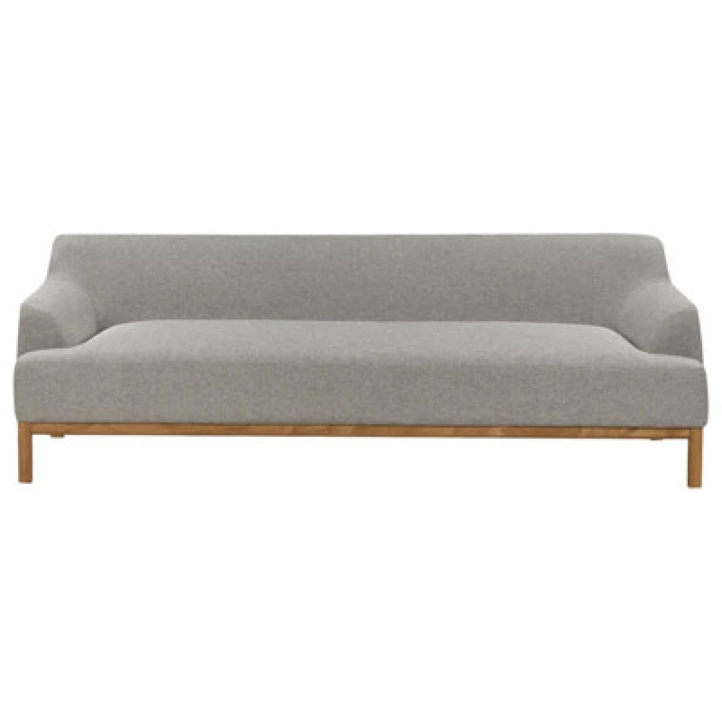Image of Beliani Sofa 3 Seater Sosjo Fabric Light Grey
