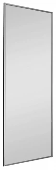 Image of Sliding Wardrobe Door W762mm Silver Frame Mirror.