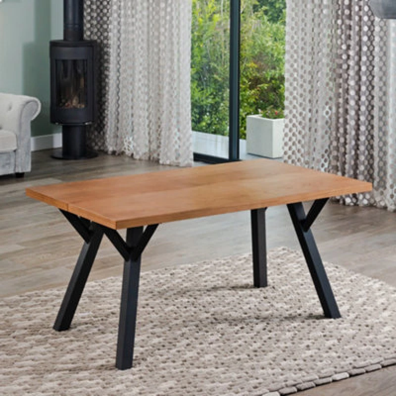 Image of Artemis Home Molveno 160cm Wooden Dining Table Brown