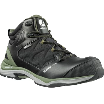 Image of Albatros Mens Ultratrail Olive Ctx Mid Safety Boots Black / Olive Size 12