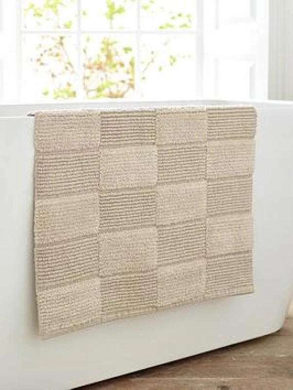 Image of The Lyndon Company The Lyndon Company Egyptian Spa 1600gsm Cotton Bath Mat - Ultra Plush, Absorbent, Luxury Spa Feel - 55x85cm in Charcoal Charcoal Ba