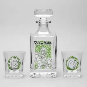 Image of Rick and Morty Decanter and Glasses Set