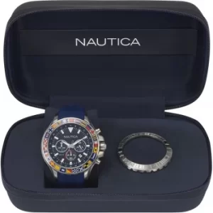 Image of Mens Nautica Bali Box Set Chronograph Watch