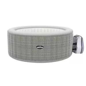 Image of Dellonda 4-6 Person Inflatable Hot Tub Spa with Smart Pump - Rattan Effect DL91