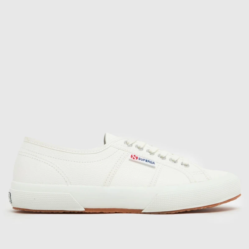 Image of Superga 2750 leather trainers in white White UK 3 (EU 35½)
